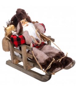Santa 30Cm On Sledge