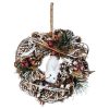 Natural Wood Wreath 19Cm