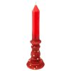 Candle Sticks Glitt H20.5 Red