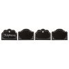 Metal Blackboard Name Hold X4