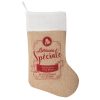 Jute Sock Red White 45Cm