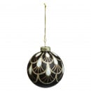 Glass Ball W/Drape Deco 70Mm