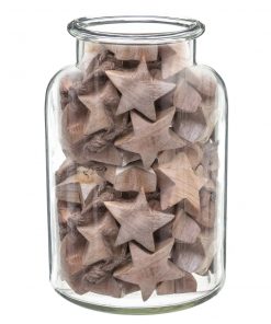 Wood Star Into Jar Wood