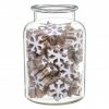 Wood Flake Into Jar White