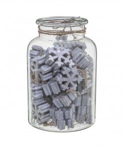 Wood Flake Into Jar Silv