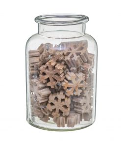Wood Flake Into Jar Wood