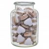 Wood Heart Into Jar White