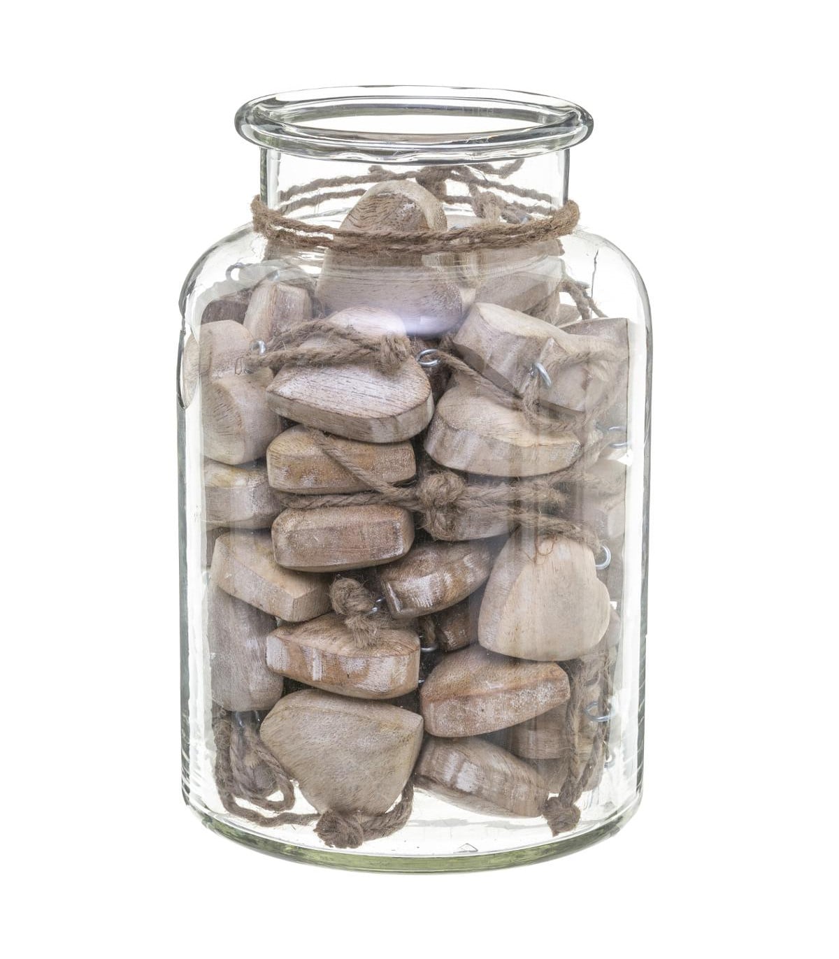 Wood Heart Into Jar Wood Wood Heart Into Jar Wood