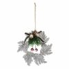 Plast Wreath Snowflake 10Cm