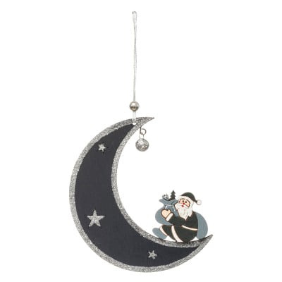 Wooden Moon Santa Hang Wooden Moon Santa Hang