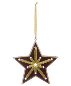 Wood Leather Lace Hang Item
