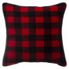 Red Blk Check Cushion 45Cm