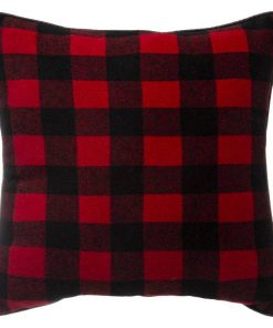 Red Blk Check Cushion 45Cm