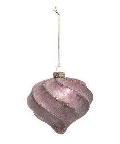 Glass Drop 10Cm Light Pink