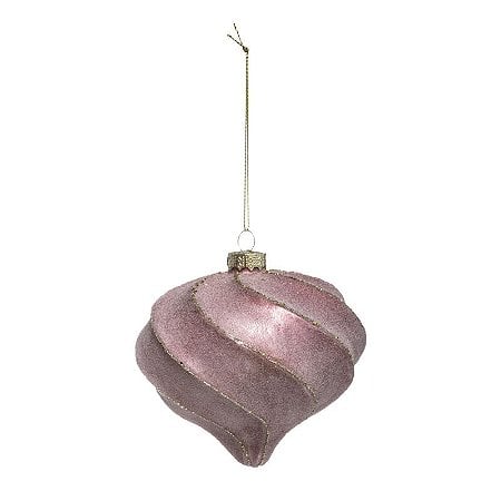 Glass Drop 10Cm Light Pink Glass Drop 10Cm Light Pink