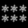 Hanging Plf Snowflakes X 6