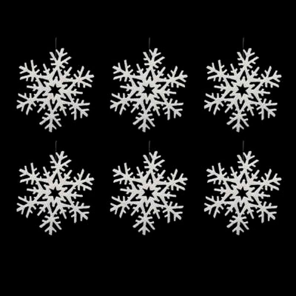 Hanging Plf Snowflakes X 6 Hanging Plf Snowflakes X 6