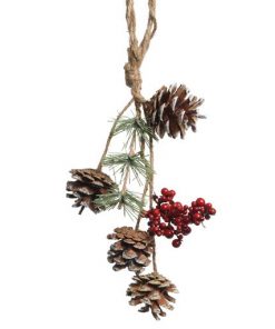 Pinecone Hanger With Berries