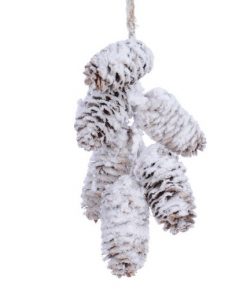 Pinecone Hanger With Snow