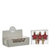 Clip Star Tree Red 10 Pieces Display - L3,5Xw3,5Cm