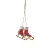 Ornament Skates Red - L10,5Xw3,5Xh11Cm