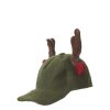 Cap Antler Green - L18Xw23Xh16Cm