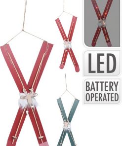 Skis With Led Hang Deco 2Ass