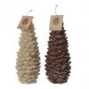 Wax Candle Pinecone With Snow &Amp; Glitter Wax Candle Pinecone With Snow &Amp; Glitter
