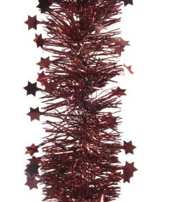 Tinsel Star Garland Shiny