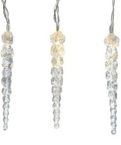 Led Glitter Icicle Light