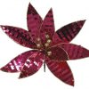 Pes Poinsettia Spangle On Clip