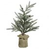 Snowy Mini Tree In Jute Bag