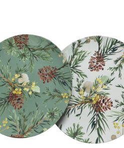 Plastic Decoration Plate Eucalyptus