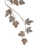 Plastic Garland With Leaves ,Pinecones , Glitter Lamp; Acrylic Stones