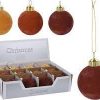 Xmas Ball Velvet 80Mm 3Ass