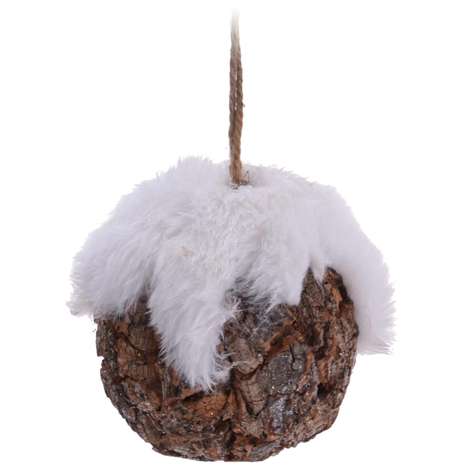 Hanging Deco Ball Bark 10Cm Hanging Deco Ball Bark 10Cm