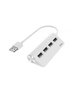 Hama USB Hub 4 Ports White