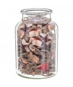 Wood Star Into Jar Red