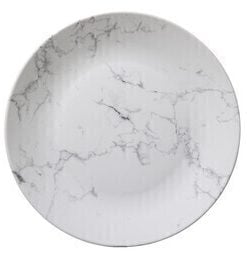 Dinner Plate Geom Marble Black