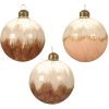 Bauble Glass Gold Glitter Bauble Glass Gold Glitter