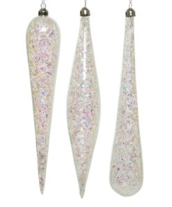 Icicle Glass Multi Color Glitt
