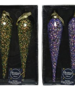 Icicle glass sequins inside