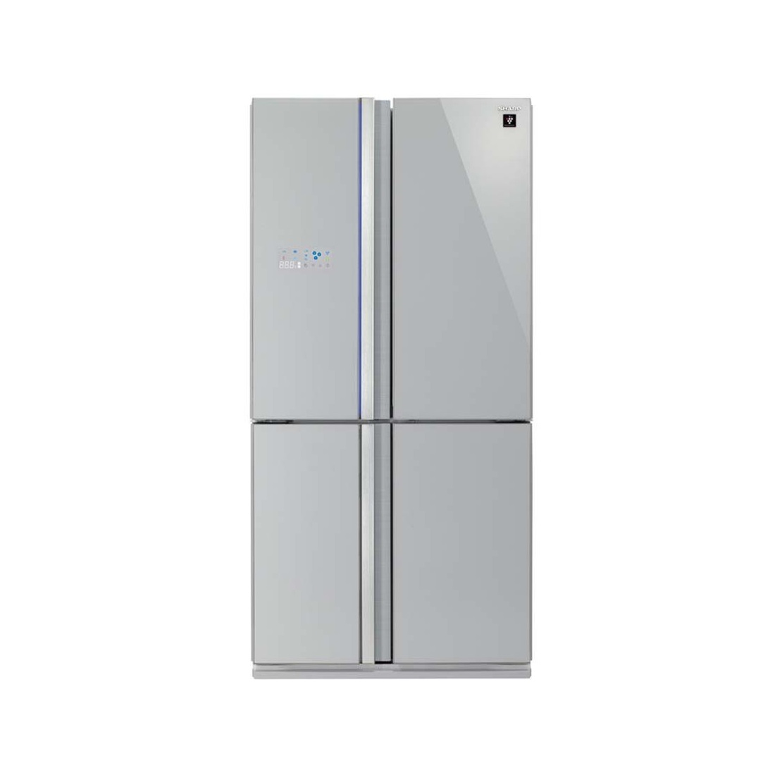 sharp-refrigerator-4-glass-doors-in-silver-color-sj-fs85v-sl Sharp Fridge 25 CFT