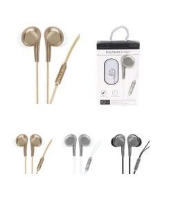 Ecouteurs Filaires Metallique Kit Main Libre