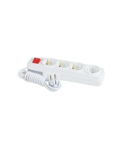 FAR F504A 4Gang Socket W Switch 2M