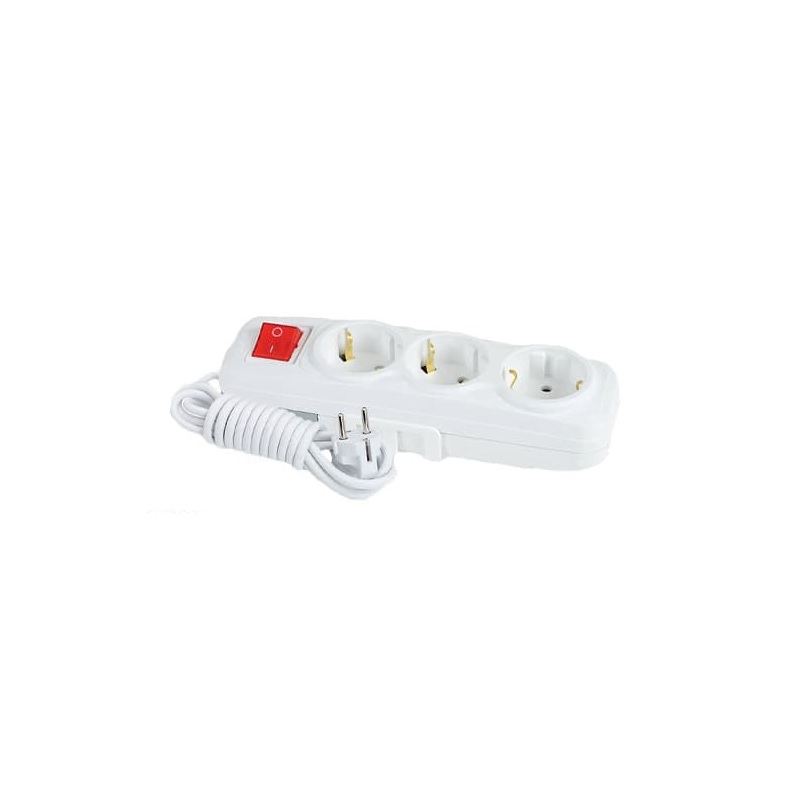 I114956 FAR F503A 3Gang Earthed Socket