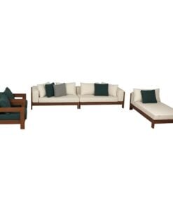Favilla Gant Wood Set 3 + 1 + 1 + Lounge