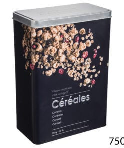 Cereal Box Black Embossed