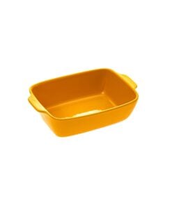 Yellow Ceramic Rectangular Dish 25 X 16