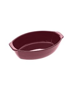 Red Ceramic Oval Dish 28 X 17